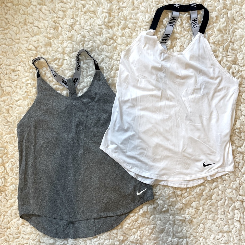 2 Nike DriFit Tank Tops (M)